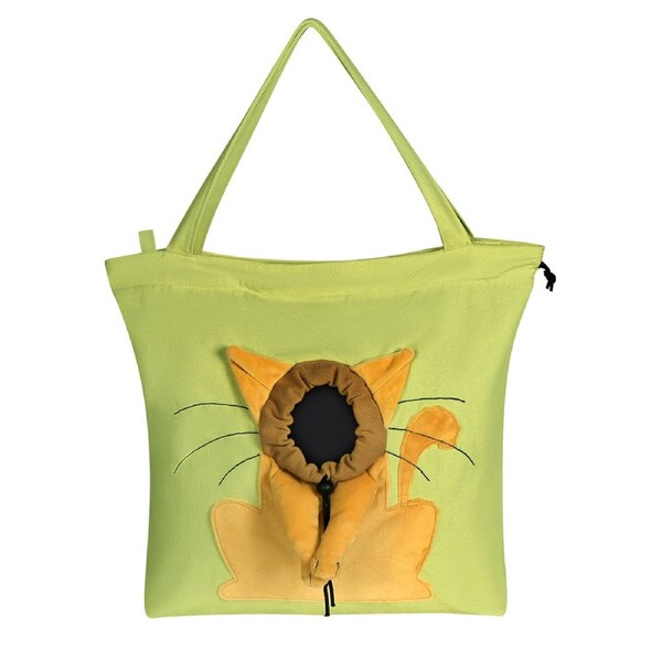Anypet Yellow Green Pet Carrier Travel Tote Bag
