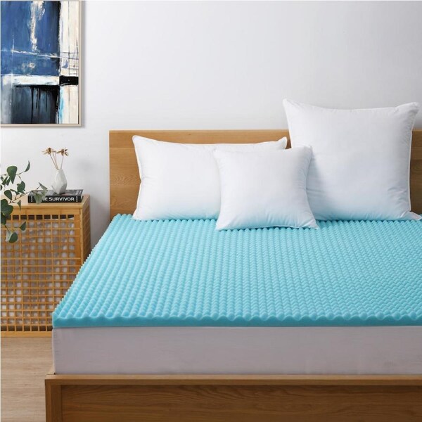 Dreamaker Gel Infused Convoluted Memory Foam Underlay (Single, Double, Queen, King, Long Single, Super King) King