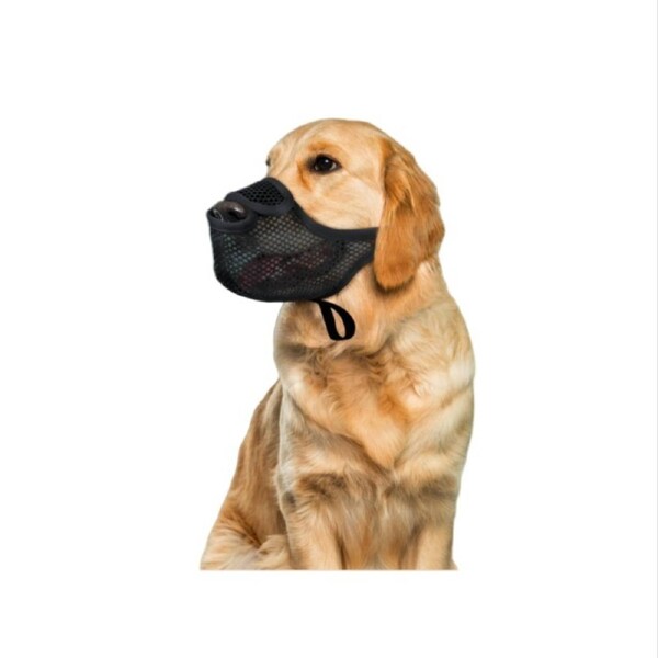 Breathable Mesh Dog Muzzle Anti Eating Secure Training Size S