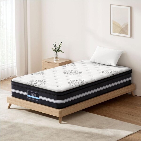 34cm Giselle Double Size Mattress Bed COOL GEL Memory Foam Euro Top Pocket Spring Single