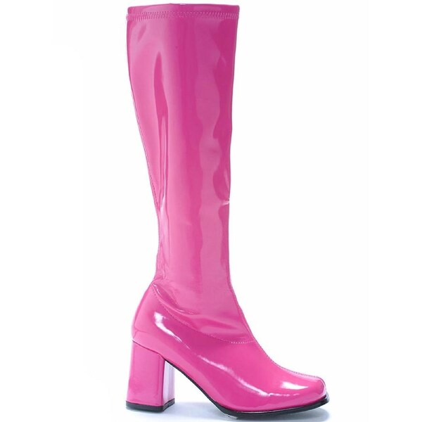 Fuchsia Patent Go Go Womens Boots 10