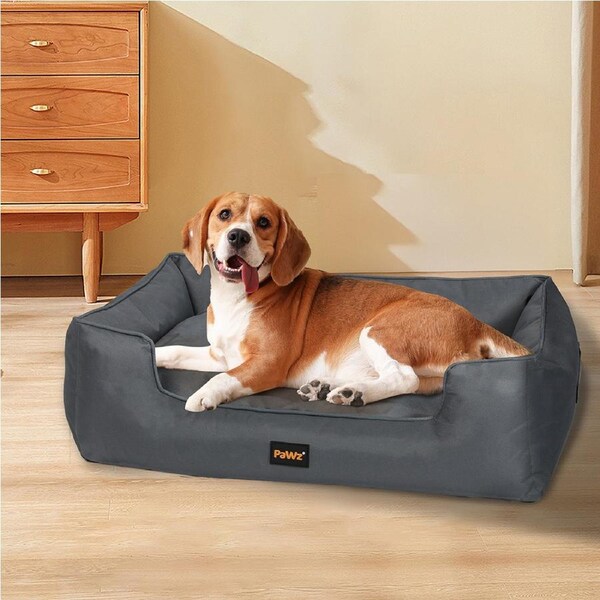 Pawz Waterproof Pet Dog Calming Bed Pet Sofa Orthopaedic Removable Washable M(70cm x 55cm x 20cm)