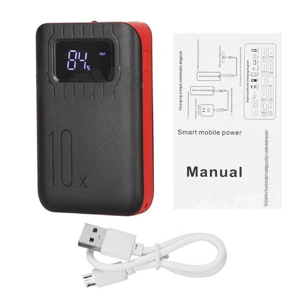 Portable 10000mAh Power Bank Mini USB Backup Battery Charger For Mobile Phone Red