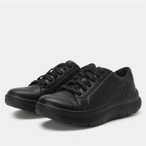 Alegria Womens Shoes Flote Rocker Sole Lace Up Sneakers in Black EU 38