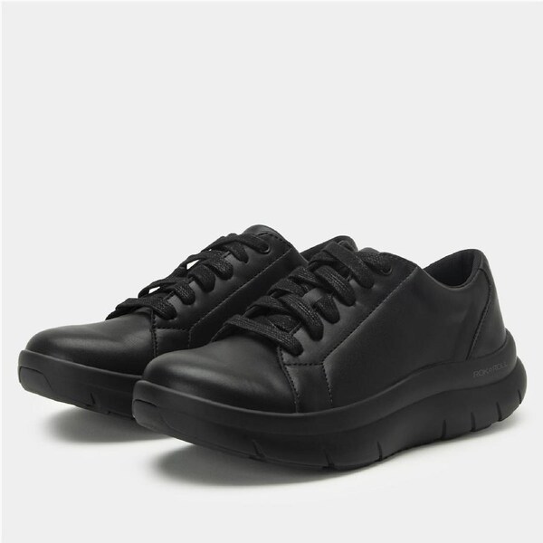 Alegria Womens Shoes Flote Rocker Sole Lace Up Sneakers in Black EU 40
