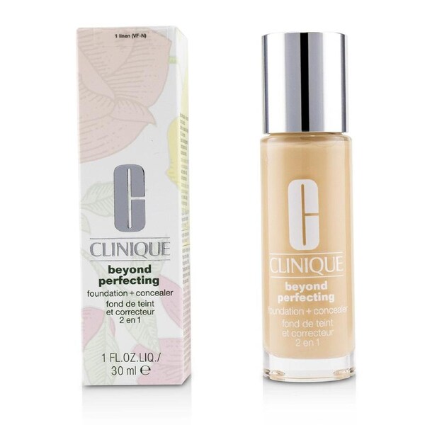 Clinique Beyond Perfecting Foundation & Concealer - # 01 Linen (VF-N) 30ml/1oz 01 Linen (VF-N) / 30ml/1oz