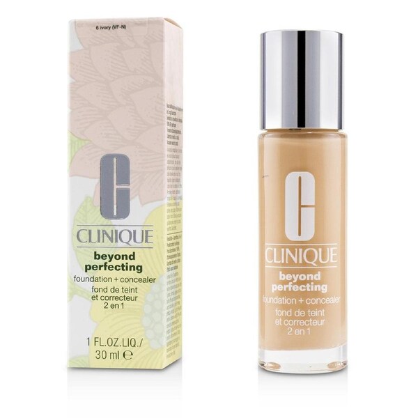 Clinique Beyond Perfecting Foundation & Concealer - # 06 Ivory (VF-N) 30ml/1oz 06 Ivory (VF-N) / 30ml/1oz