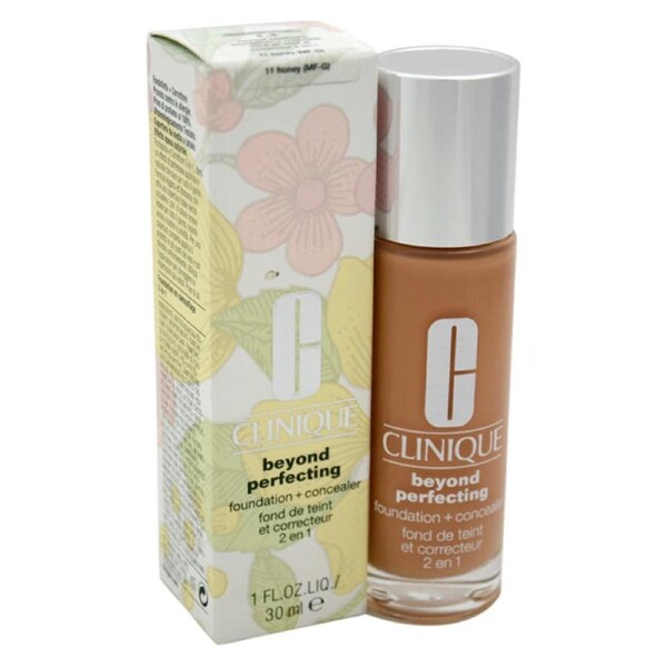 Beyond Perfecting Foundation Plus Concealer - 11 Honey MF-G by Clinique for Women - 1 oz Makeup 1 oz