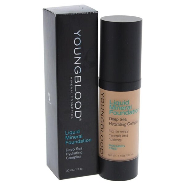 Liquid Mineral Foundation - Sun Kissed by Youngblood for Women - 1 oz Foundation 1 oz