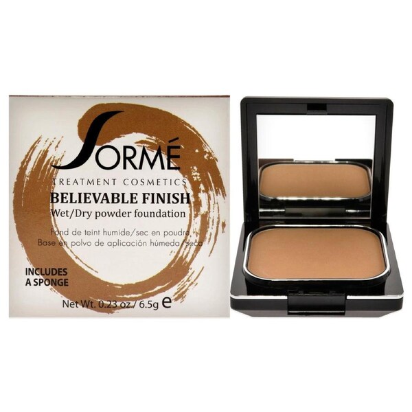 Believable Finish Powder Foundation - Golden Honey by Sorme Cosmetics for Women - 0.23 oz Foundation 0.23 oz