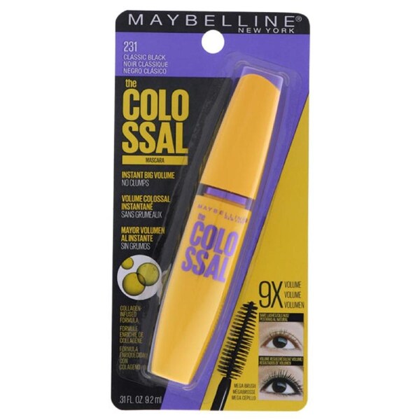 The Colossal Volum Express Mascara - 231 Classic Black by Maybelline for Women - 0.31 oz Mascara 0.31 oz