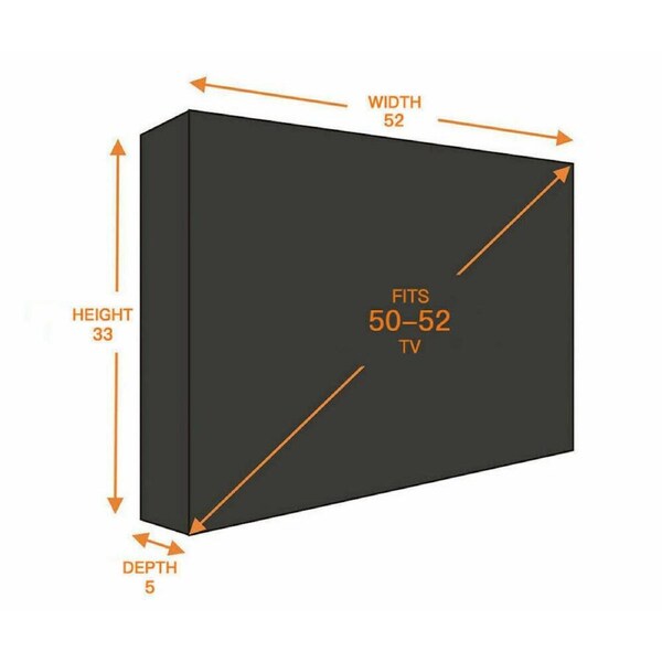 Television Dustproof Waterproof Cover Protector 50 - 52in TV