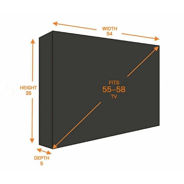 Television Dustproof Waterproof Cover Protector 55 - 58in TV