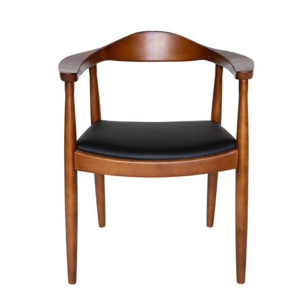 SK Designer Living - Replica Hans Wegner 'The Chair' PP501 Armchair Walnut & Black