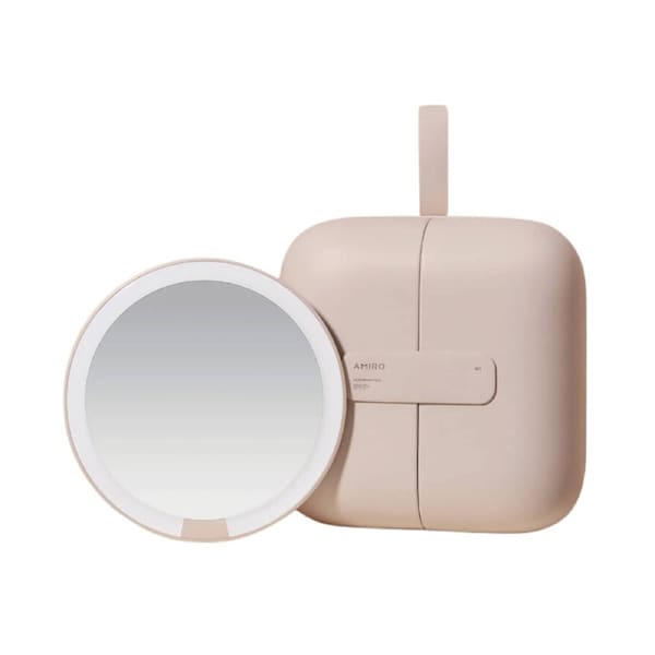 AMIRO Cube S Portable LED Magnetic Bag Mirror Pink
