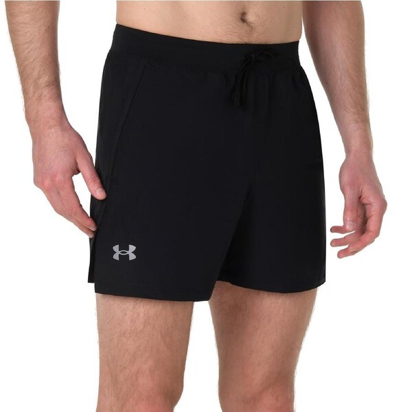Under Armour Men's Launch 5" Unlined Shorts Black/Black/Reflective XXL