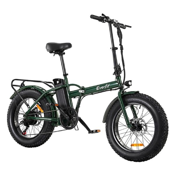 Everfit Electric Bike Commuter Mountain Bicycle eBike 36V Battery 250W 20?GREEN -250W(Fold)