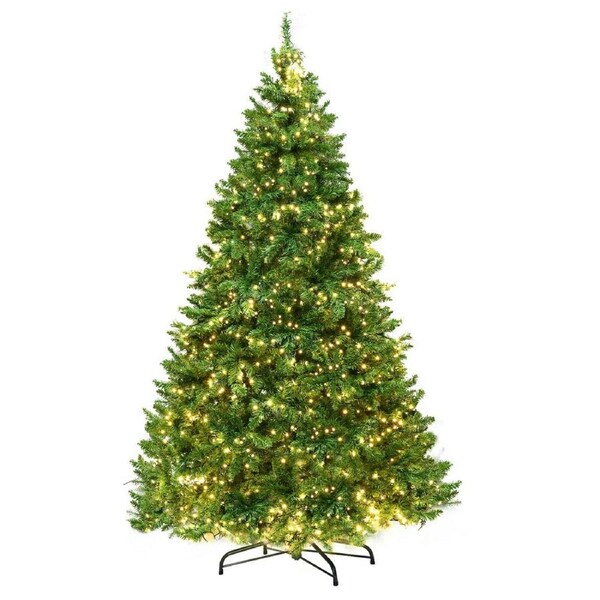 Jingle Jollys Christmas Tree 2.4M/2.1M/1.8M LED Lights Warm White 7FT - 210cm