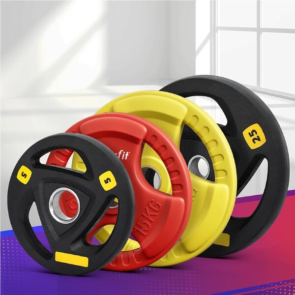 Everfit Standard Cost Iron Weight Plates Set 5-25kg Dumbbell Barbell Lifting Home Gym 20KG