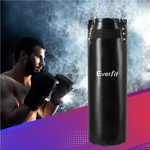 Everfit Boxing Punching Bag Stand Home Gym Training Equipment 100CM Hanging Boxing Bag