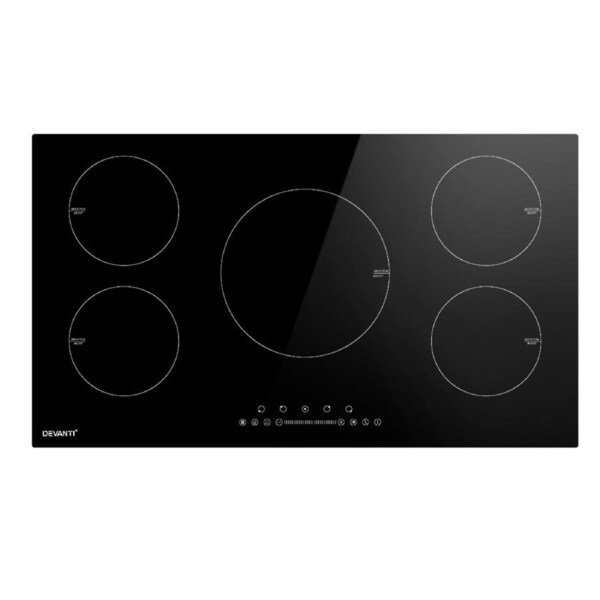 30/60/90cm Devanti Induction Cooktop Electric Cooker 90cm 5 zones