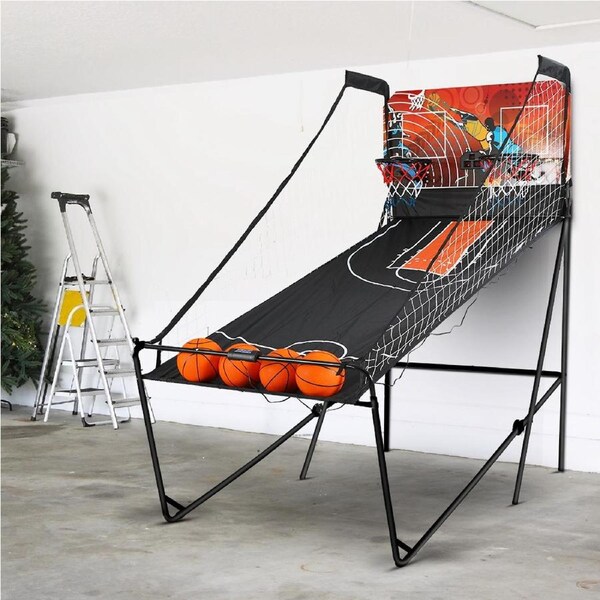 Everfit Basketball Arcade Game Electronic Scorer Games Single Dual Shot Study Adult Kid Model 2-216X107X205CM