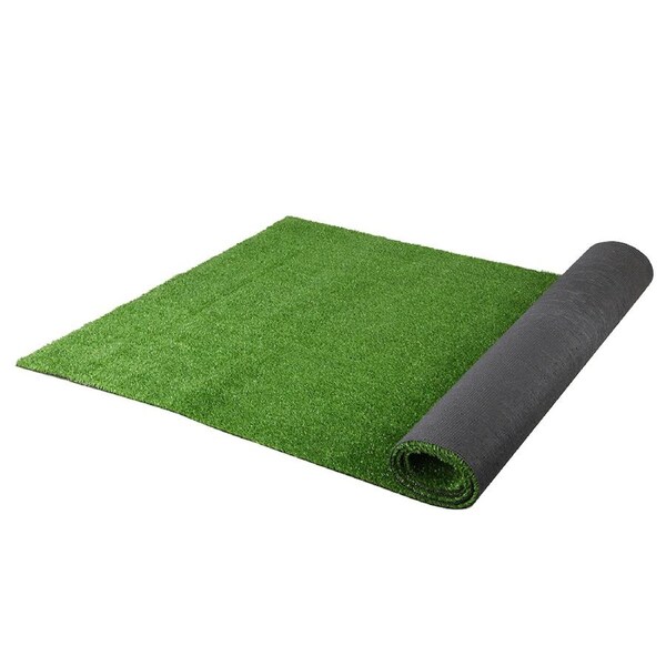Prime Turf 10-45mm Artificial Grass Synthetic Lawns 10-20SQM Fake Turf Plant 10MM - 2Mx5M Olive Green