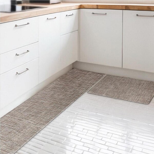 Artiss Kitchen Mat PVC Non-slip Textilene Anti Fatigue Floor Rug Home Carpet LENA 45cm x 75cm