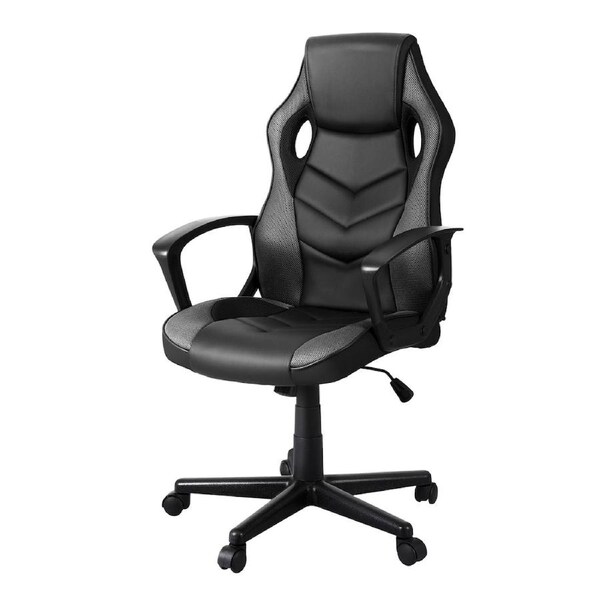 Artiss Gaming Chair Office Chairs Executive Computer Desk PU Leather Footrest 1 - Grey
