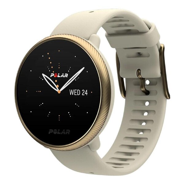 Polar Ignite 2 GPS Fitness Watch (Crystal Edition) - Champagne/Gold Gold