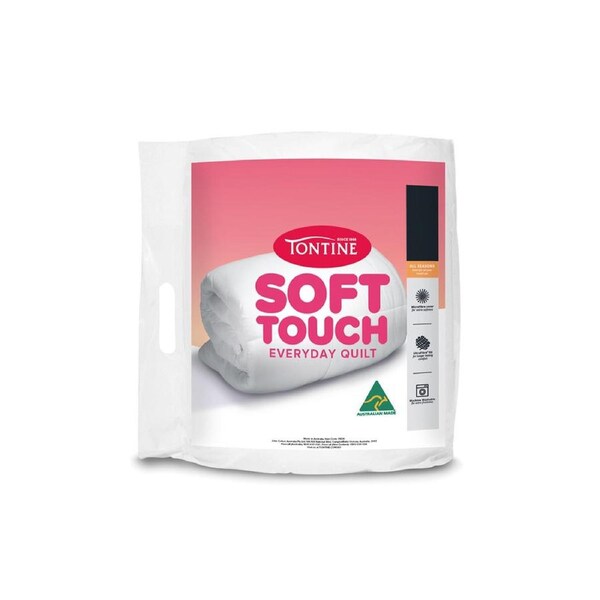 Tontine Soft Touch Everyday Cosy Microfibre Washable Bedding Sleep Quilt Double