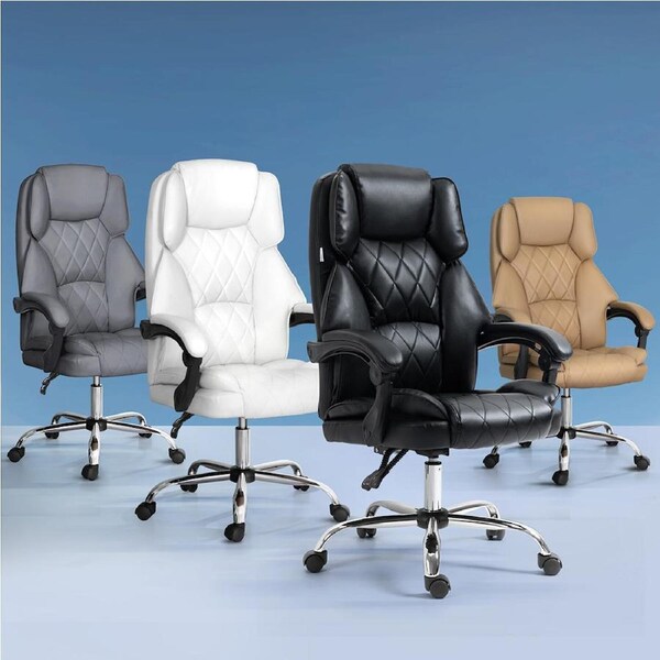 Artiss Executive Office Chair Computer Gaming Recline Chairs Black