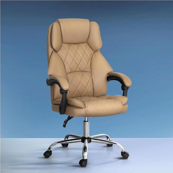 Artiss Executive Office Chair Computer Gaming Recline Chairs Brown