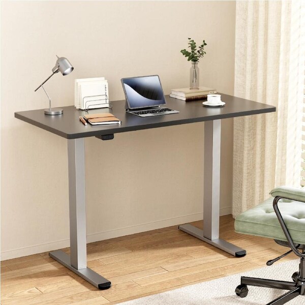 Artiss Motorised Standing Desk Electric Sit Stand Desks Computer Table 120/140CM 140cm Black desktop