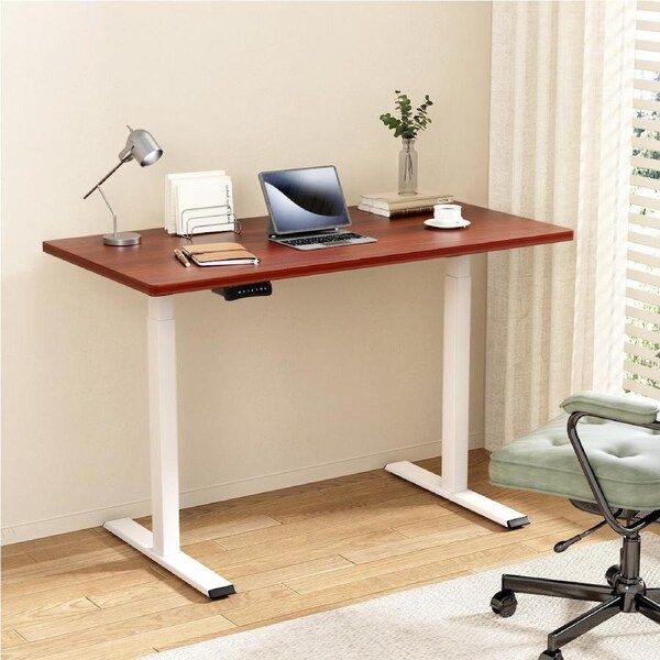 Artiss Standing Desk Motorised Dual Motor 120CM Black 120cm Black desktop