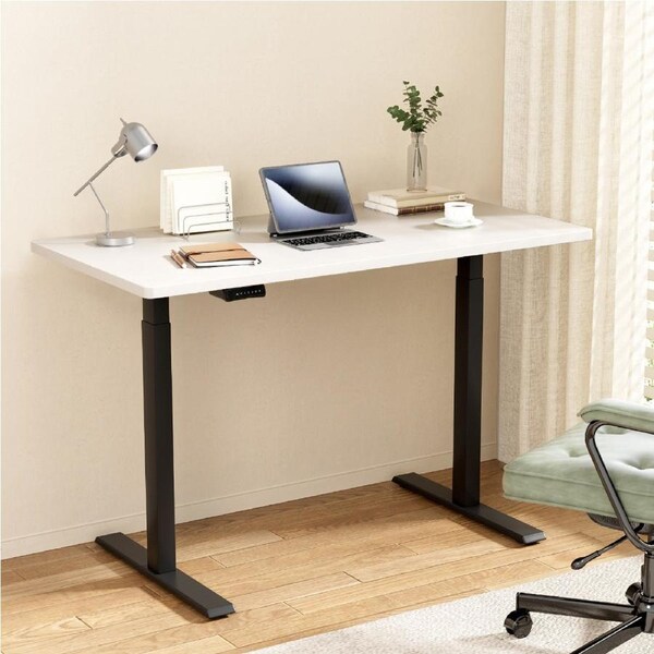 Artiss Electric Standing Desk Dual Motor Sit Stand Computer Desks 120/140CM 140cm White desktop