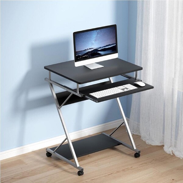 Artiss Computer Desk Laptop Desks Keyboard Tray Shelf Home Office Table 60CM White