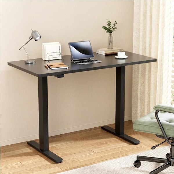 Artiss Electric Standing Desk Motorised Sit Stand Computer Desks Table 120/140CM 140cm Black desktop