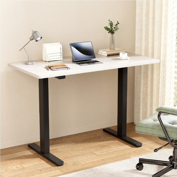 Artiss Electric Standing Desk Motorised Sit Stand Computer Desks Table 120/140CM 140cm White desktop