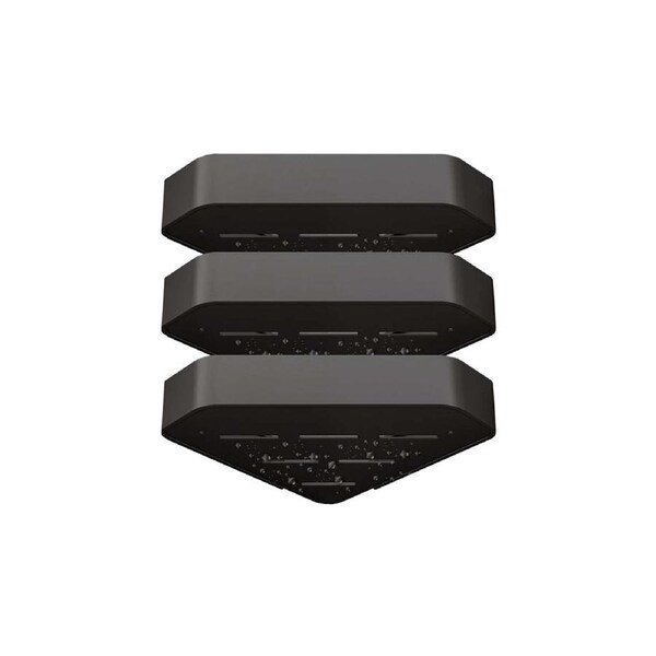 Bathroom Shelf Adhesive Corner Shower Caddy Organiser Storage Rack - 3pcs Black