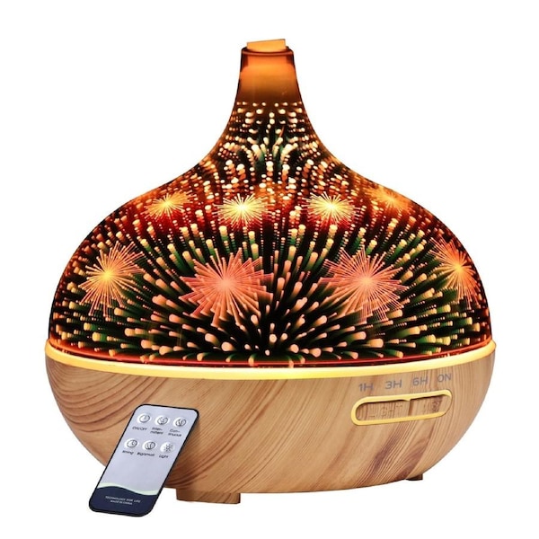 4-In-1 3D Devanti Aromatherapy Diffuser Aroma Essential Oils Ultrasonic Air Humidifier 400ml
