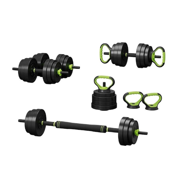 Everfit 25-40kg Dumbbells Barbell Set Adjustable Dumbbell Weight Lifting Gym 7 IN 1- 25KG