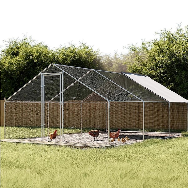 i.Pet Chicken Coop Cage Run Rabbit Hutch Large Walk In Hen House Cover Ferret 6M X 3M X 2M