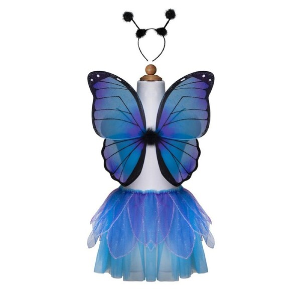 Great Pretenders Midnight Butterfly Tutu w/ Wings/Headband 3y+ 4-6