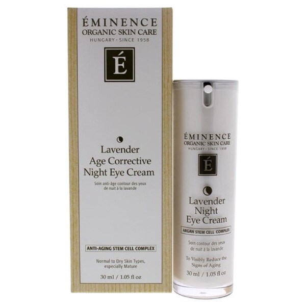 Lavender Age Corrective Night Eye Cream by Eminence for Unisex - 1.05 oz Cream 1.05 oz