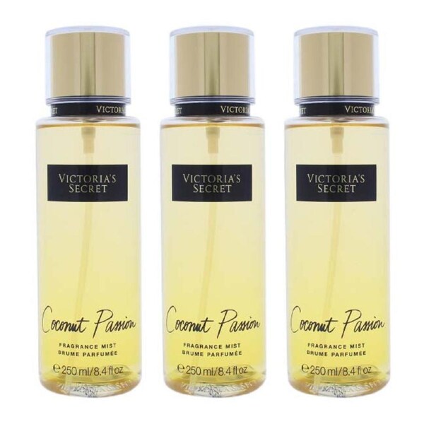 Coconut Passion by Victorias Secret for Women - 8.4 oz Fragrance Mist - Pack of 3 8.4 oz