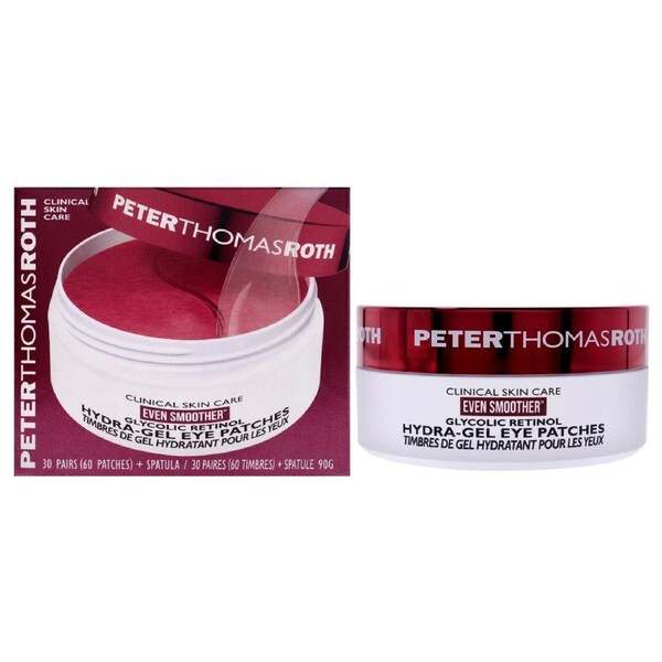 Even Smoother Glycolic Retinol Hydra-Gel Eye Patches by Peter Thomas Roth for Women - 30 count Pair Eye Patches 30 count
