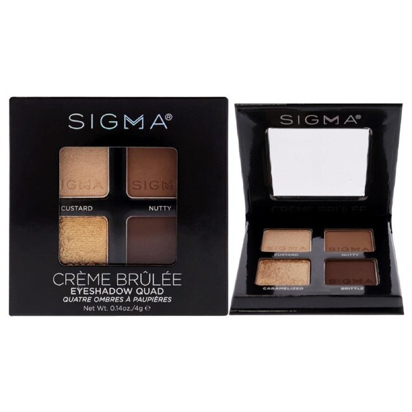 Eyeshadow Quad - Creme Brulee by SIGMA for Women - 0.14 oz Eye Shadow 0.14 oz
