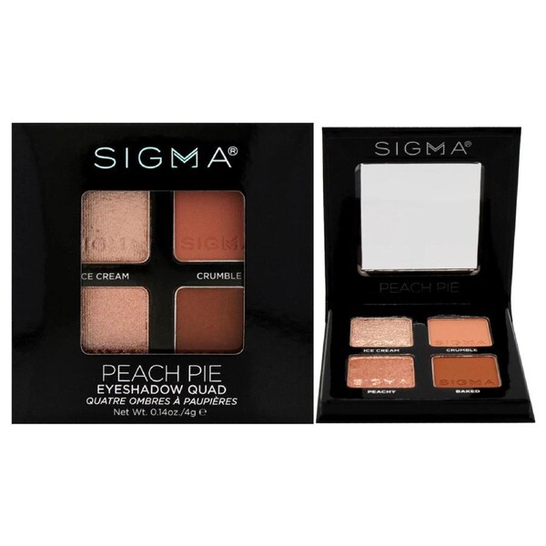 SIGMA Eyeshadow Quad - Peach Pie by SIGMA for Women - 0.14 oz Eye Shadow 0.14 oz