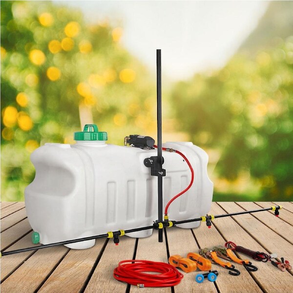 Giantz Weed Sprayer Spot Spray ATV Garden Farm 12V Pump Trailer 1.5m 3m Boom 100L-1.5M Boom GREEN